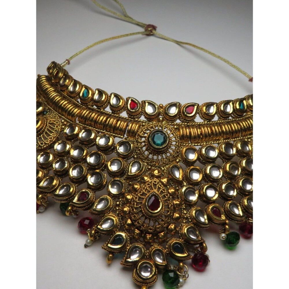 22k Tibet Emerald Ruby Necklace